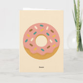 Carte d'anniversaire Pastel Donut (Dos)