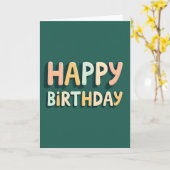 Carte d'anniversaire pastel douce (Fleur jaune)
