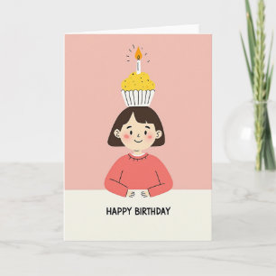 Carte d'anniversaire Pastel Jeune