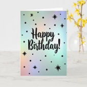 Carte d'anniversaire pastel joyeuse (Fleur jaune)