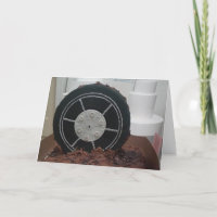 Carte d'anniversaire "Patinage au chocolat"
