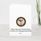 Carte d'anniversaire patriotique militaire (Dos)