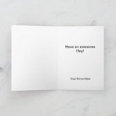 Carte d'anniversaire patriotique militaire (Intérieur)