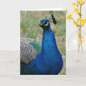 Carte d'anniversaire Peacock (Fleur jaune)