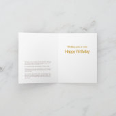 Carte d'anniversaire Peacock (Intérieur)