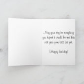 Carte d'anniversaire - Peacock Design, enveloppe i (Intérieur)