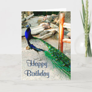 Carte d'anniversaire - Peacock Design, enveloppe i