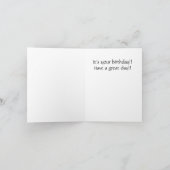 Carte d'anniversaire Peacock en miroir (Intérieur)