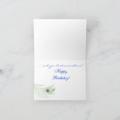 Carte d'anniversaire Peacock Fun (Intérieur)