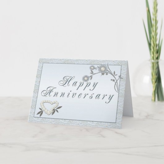 Carte d'anniversaire Pearl Mariage (Devant)