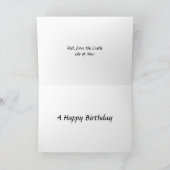 Carte d'anniversaire - Peel, île de Man (Intérieur)
