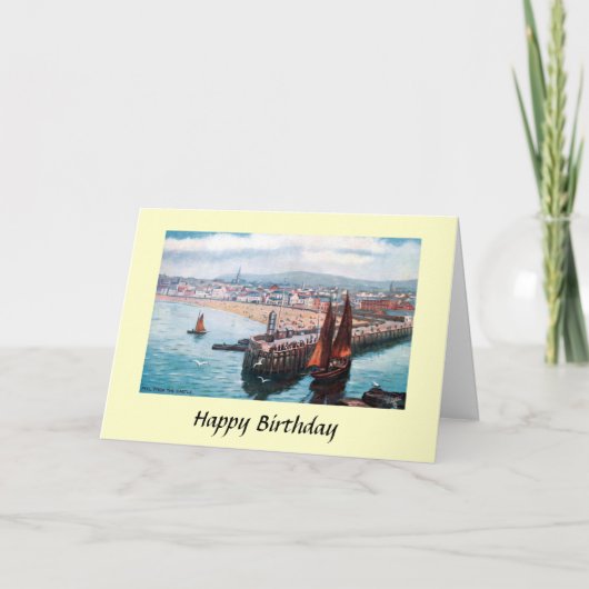 Carte d'anniversaire - Peel, île de Man (Devant)
