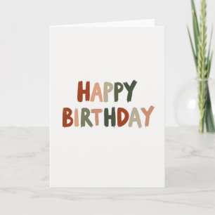 Carte d'anniversaire peinte à la main