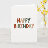 Carte d'anniversaire peinte à la main (Fleur jaune)