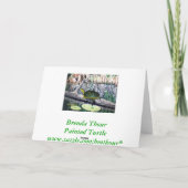 Carte d'anniversaire peinte de tortue (Dos)
