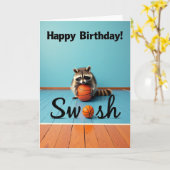 Carte d'anniversaire peinte douce (Fleur jaune)