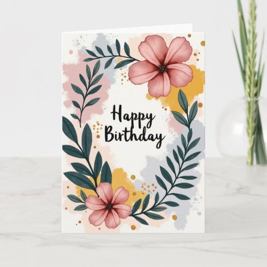 Carte d'anniversaire Peintre (Devant)