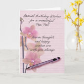 Carte d'anniversaire Pen Pal avec papier à écritur (Fleur jaune)