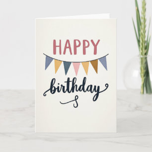 Carte d'anniversaire Pennant