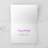 Carte d'anniversaire Pensée (Intérieur)