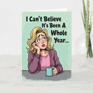 Carte d'anniversaire Pensive Year