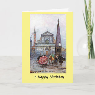 Carte d'anniversaire - Père Noël Maria Novella, Fi