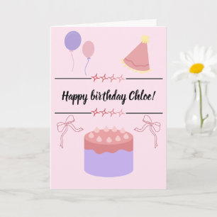 Carte d'anniversaire personnalisable