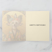 Carte d'anniversaire personnalisable - Chien de ra (Intérieur)