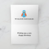 Carte d'anniversaire personnalisable City Scape (Intérieur)