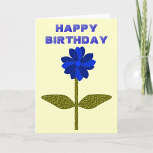 Carte d'anniversaire personnalisable Daisy Ocean B