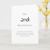 Carte d'anniversaire personnalisable de l'année au (Fleur jaune)