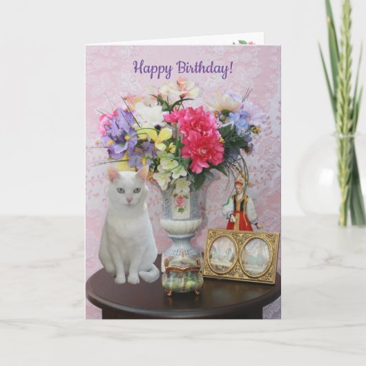 Carte d'anniversaire personnalisable pour la femme (Devant)