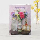 Carte d'anniversaire personnalisable pour la femme (Fleur jaune)