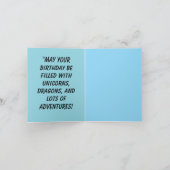 Carte d'anniversaire personnalisée (Intérieur)