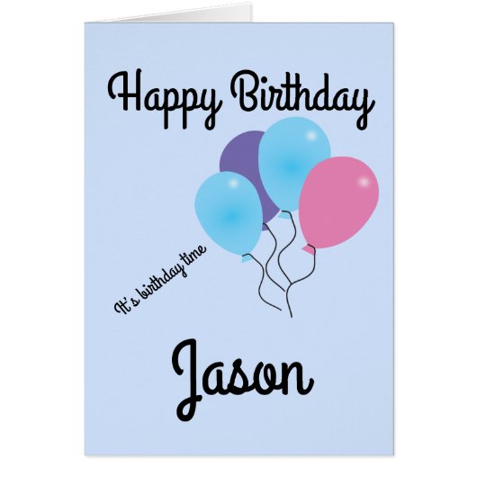 Carte d'anniversaire personnalisée (Devant)