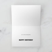 Carte d'anniversaire personnalisée (Intérieur)