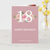 Carte d'anniversaire personnalisée (Fleur jaune)