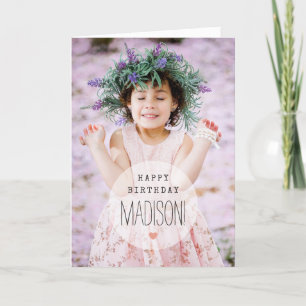 Carte d'anniversaire personnalisée