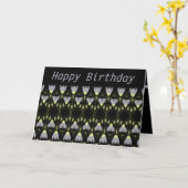 Carte d'anniversaire personnalisée (Fleur jaune)