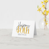 Carte d'anniversaire personnalisée 40 ans (Fleur jaune)