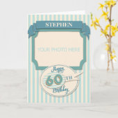 Carte d'anniversaire personnalisée 60e - Ajouter u (Fleur jaune)