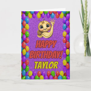 Carte d'anniversaire personnalisée amusante avec e