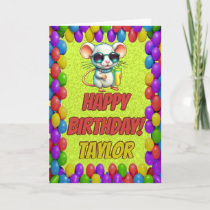 Carte d'anniversaire personnalisée amusante avec u