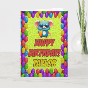 Carte d'anniversaire personnalisée amusante avec u