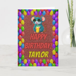 Carte d'anniversaire personnalisée amusante avec u