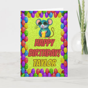 Carte d'anniversaire personnalisée amusante avec u