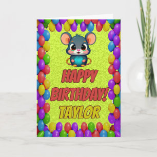 Carte d'anniversaire personnalisée amusante avec u