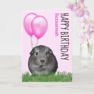 Carte d'anniversaire personnalisée avec cochons d'