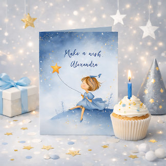 Carte d'anniversaire personnalisée avec nom ou tex