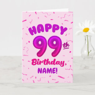 Carte d'anniversaire personnalisée avec numéro de